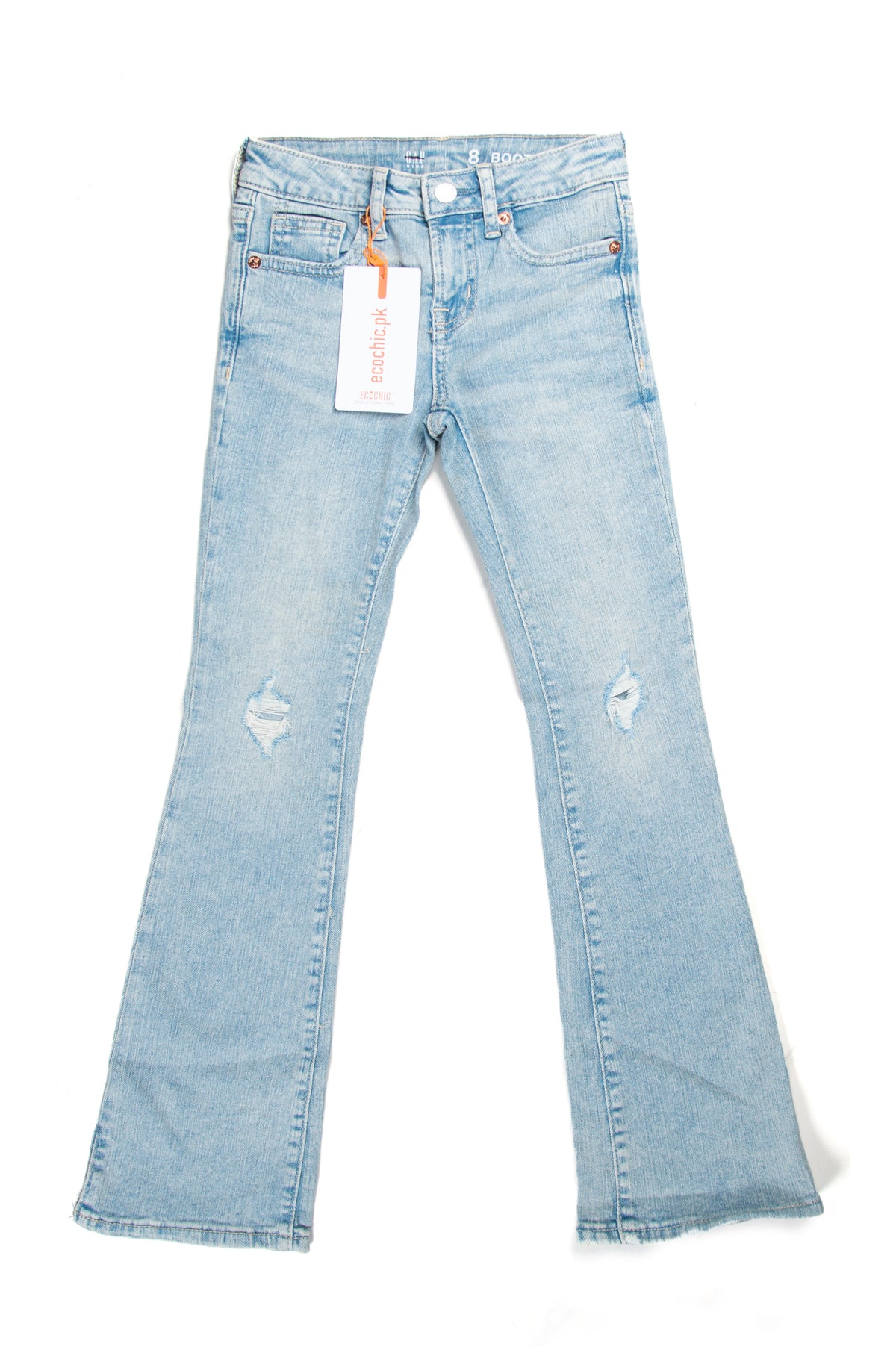 Girls' Light Blue Bootcut Jeans