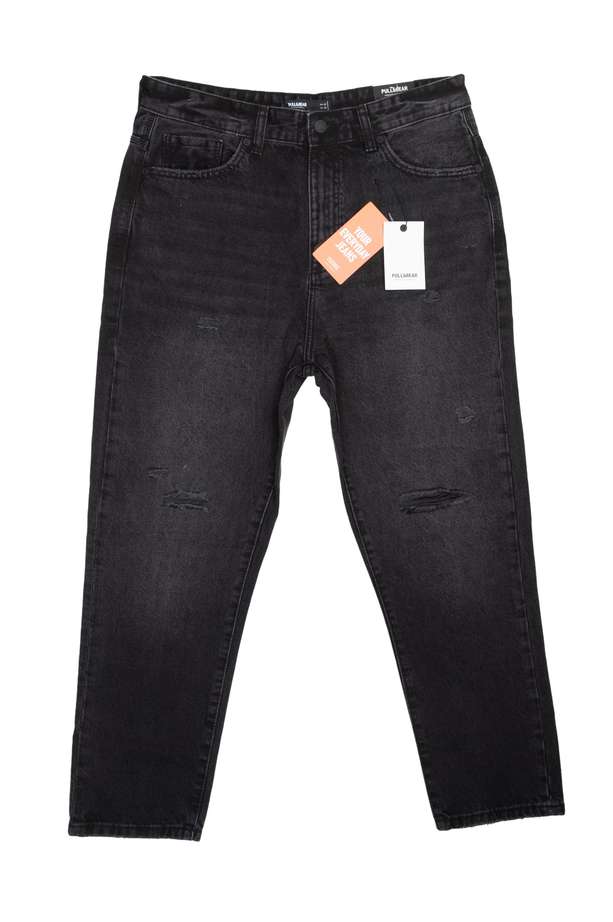 Men's Black Relaxed Fit Jeans - P&B