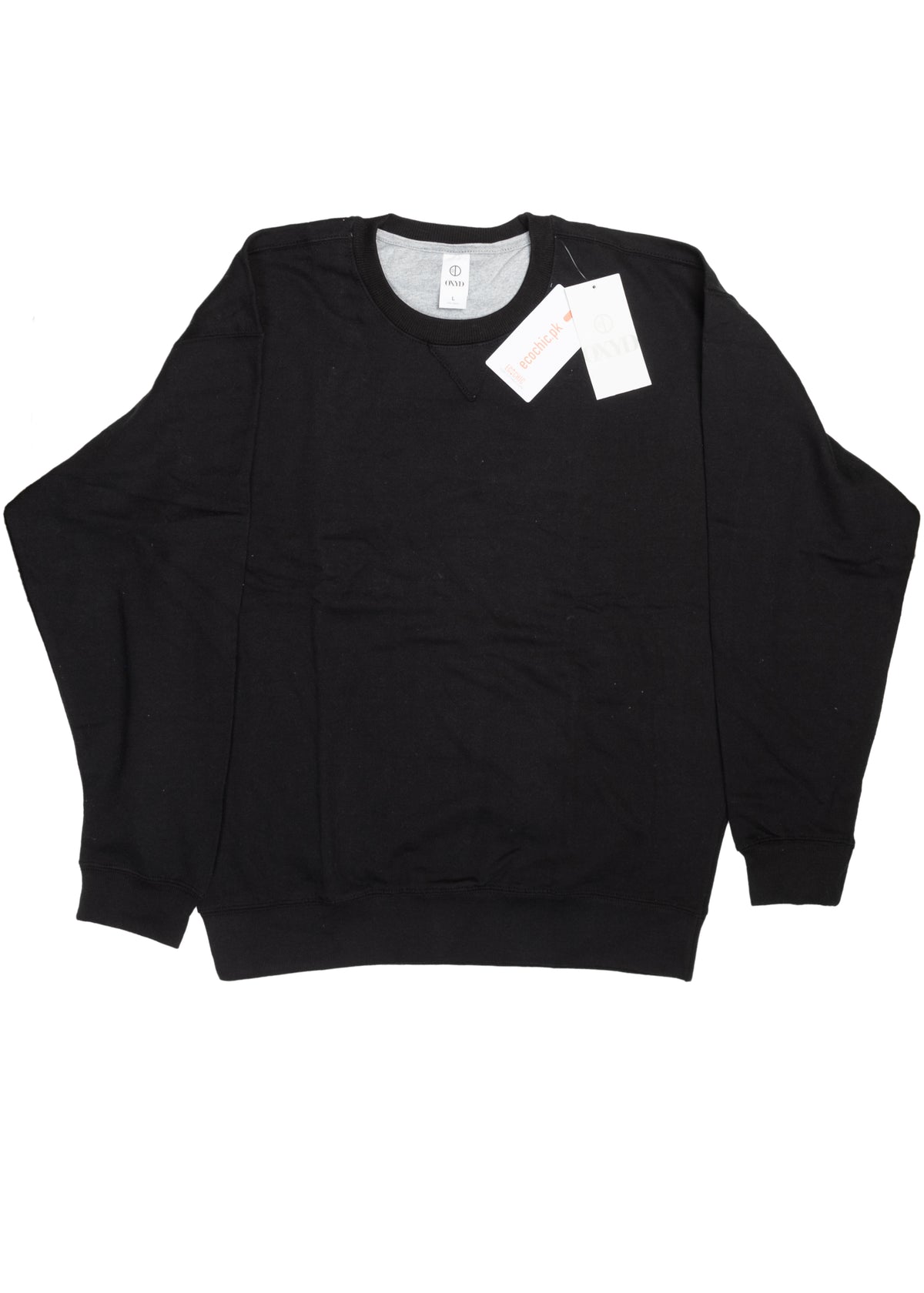 Mens Crew BLACK Sweatshirt - SP