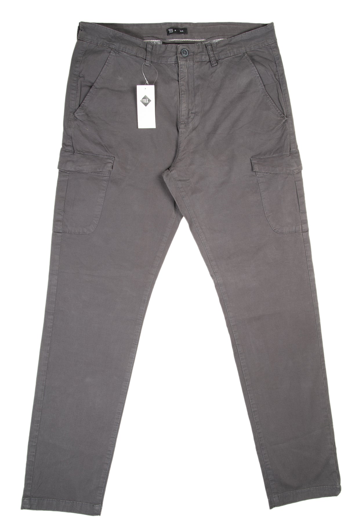 Men's Charcoal Grey Cargo Pants - Tex
