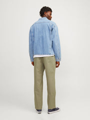 Men's Slim Fit Chinos in Mustard Green - Jack & Jones| Authentic & Durable