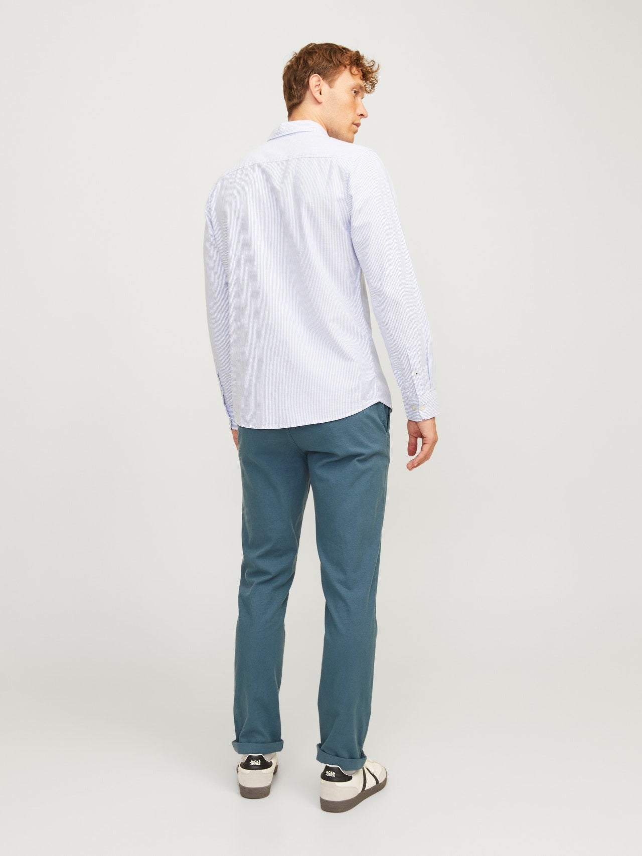 Men's Slim Fit Chinos in Blue - Jack & Jones| Authentic & Durable