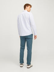 Men's Slim Fit Chinos in Blue - Jack & Jones| Authentic & Durable