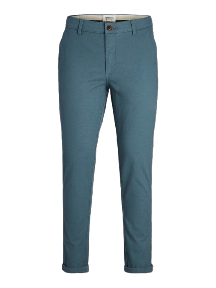 Men's Slim Fit Chinos in Blue - Jack & Jones| Authentic & Durable