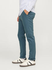 Men's Slim Fit Chinos in Blue - Jack & Jones| Authentic & Durable