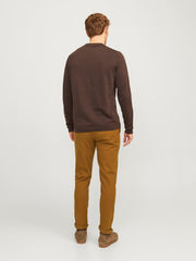 Men's Slim Fit Chinos in Monks Robe - Jack & Jones| Authentic & Durable