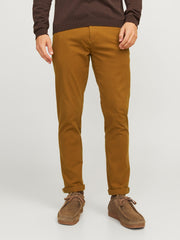 Men's Slim Fit Chinos in Monks Robe - Jack & Jones| Authentic & Durable