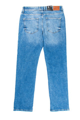 Men's Straight Leg Jeans in Blue- OVS