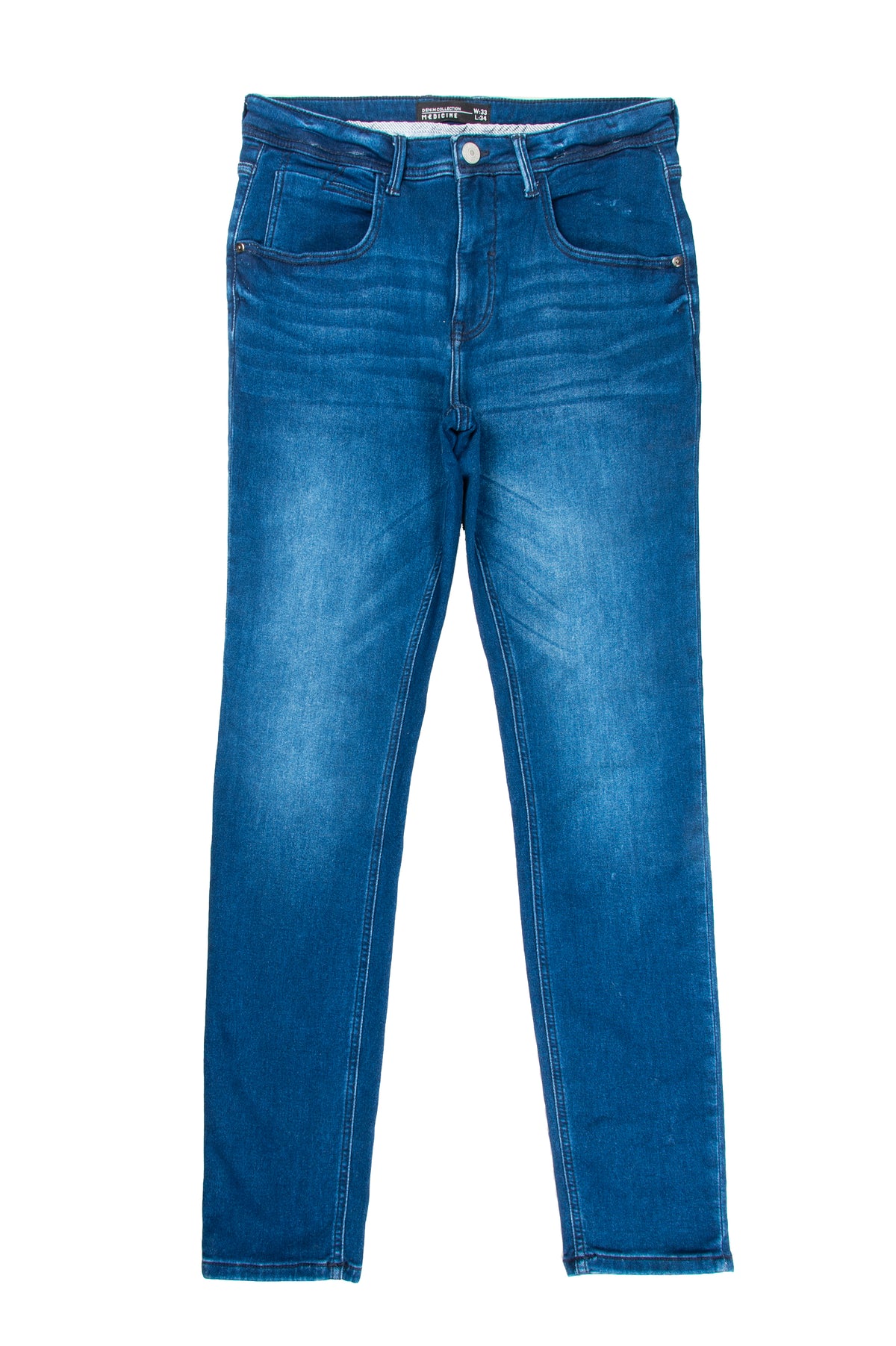Men's Skinny Fit Jeans in Dark Blue - Medicine