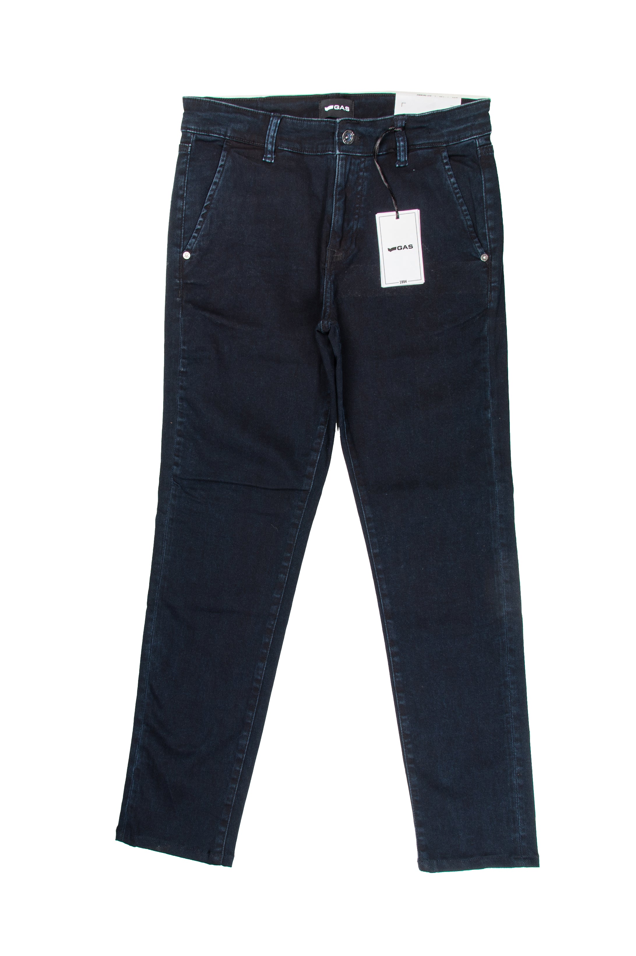 Men's Skinny Fit Chinos in Blue Black - GAS