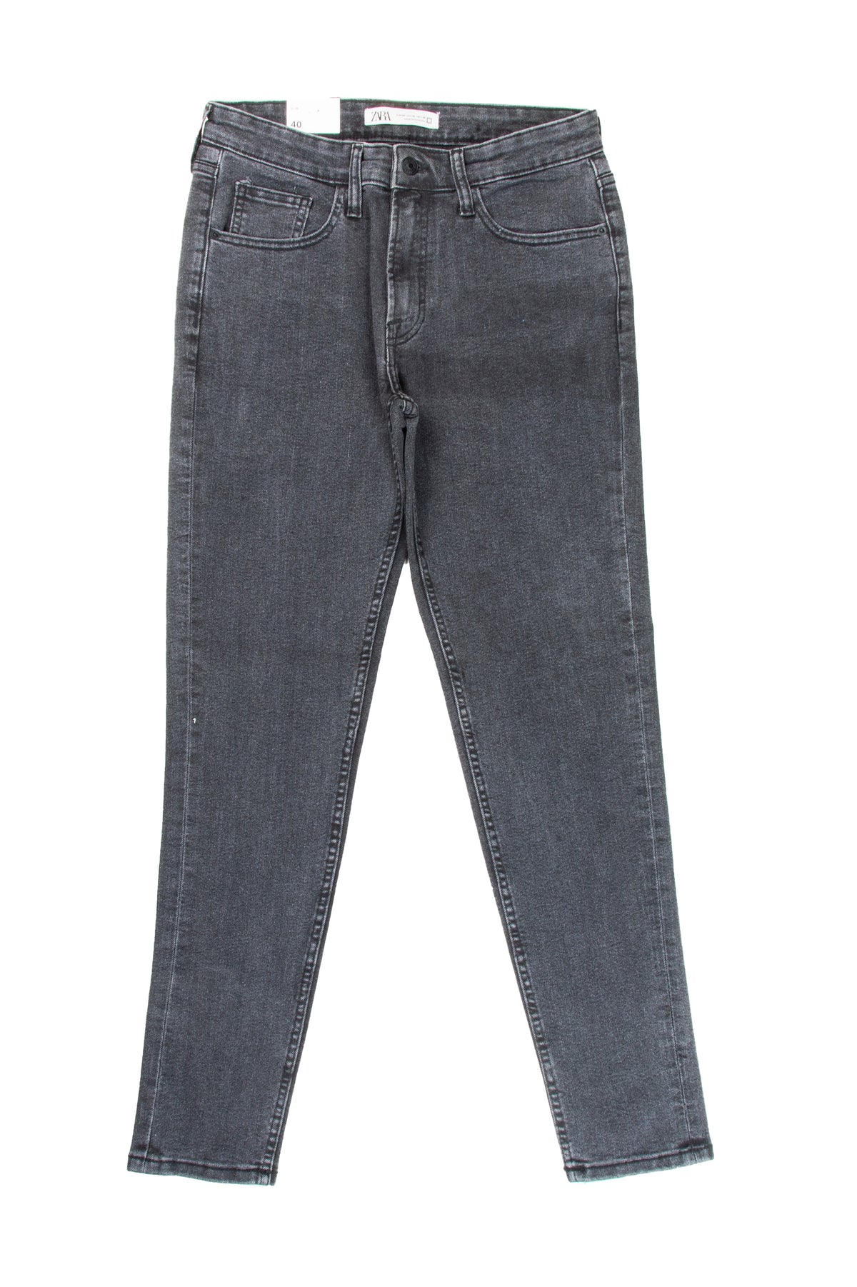 Men's Skinny Fit Jeans in Black - Bershka