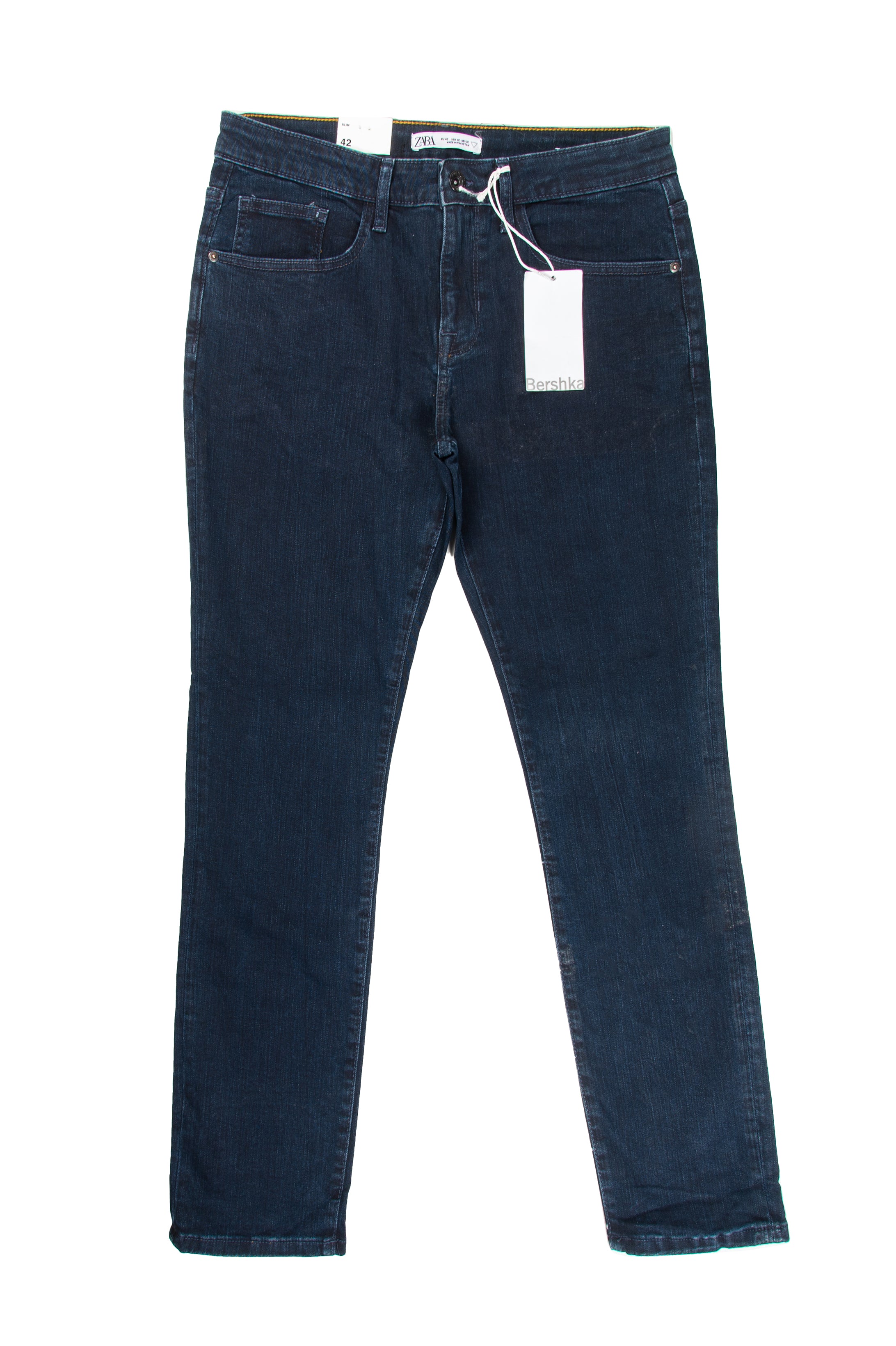 Men's Slim Fit Jeans in Blue Black - Zara