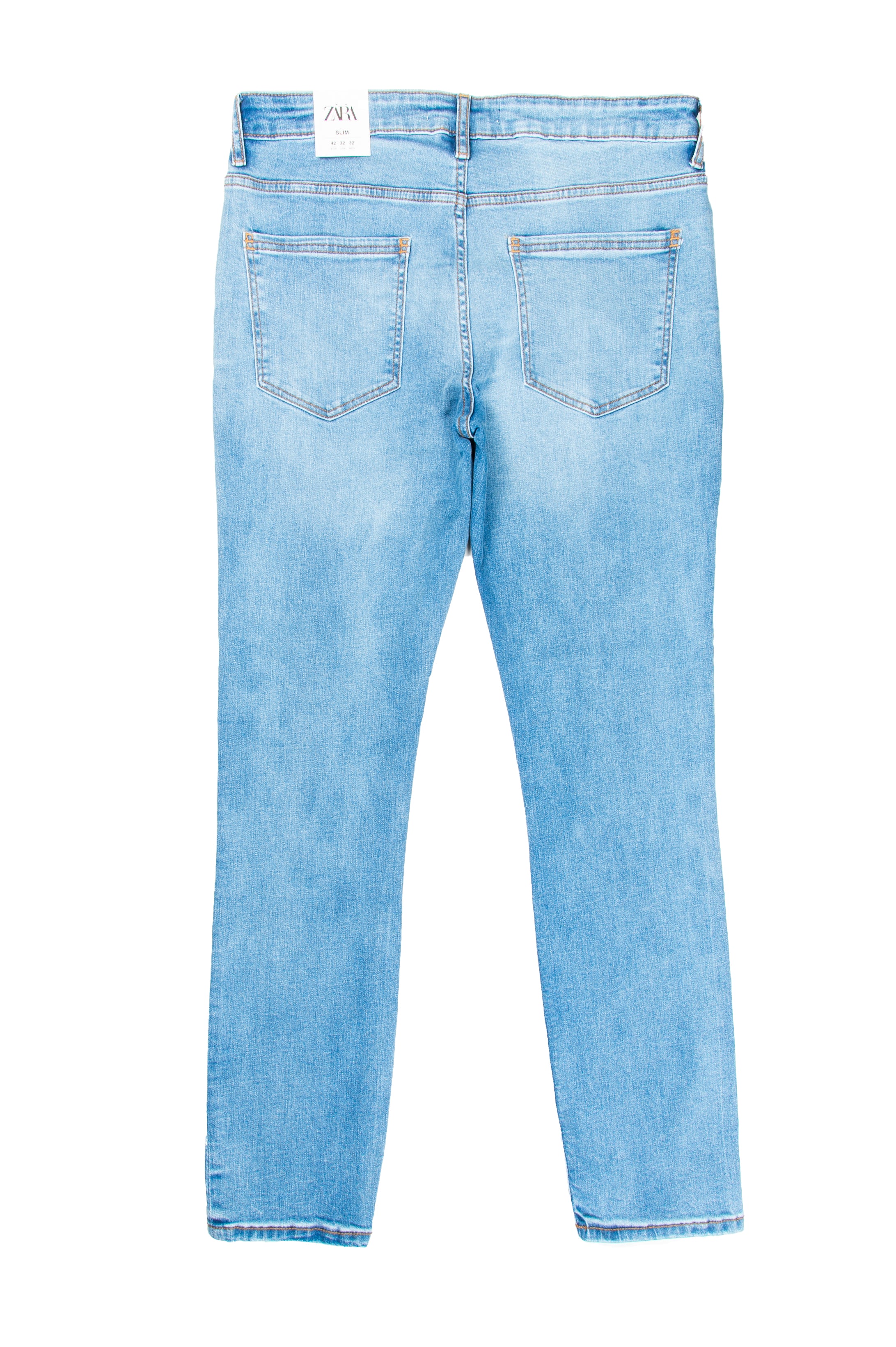 Men's Slim Fit Jeans in Mid Blue - Zara