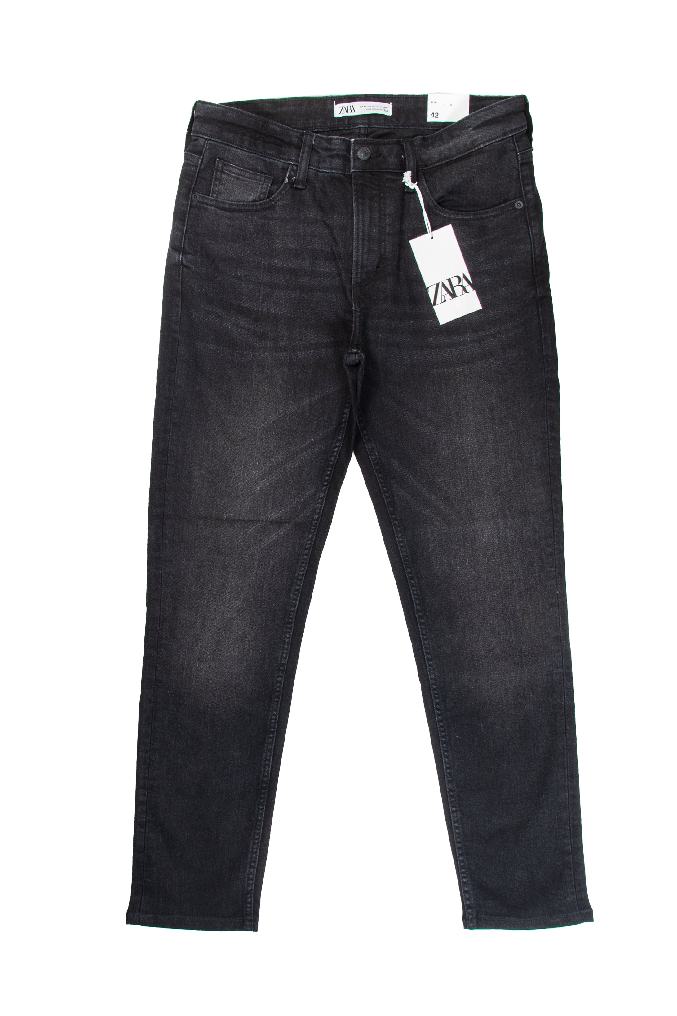 Men's Skinny Fit Jeans in Black - Bershka
