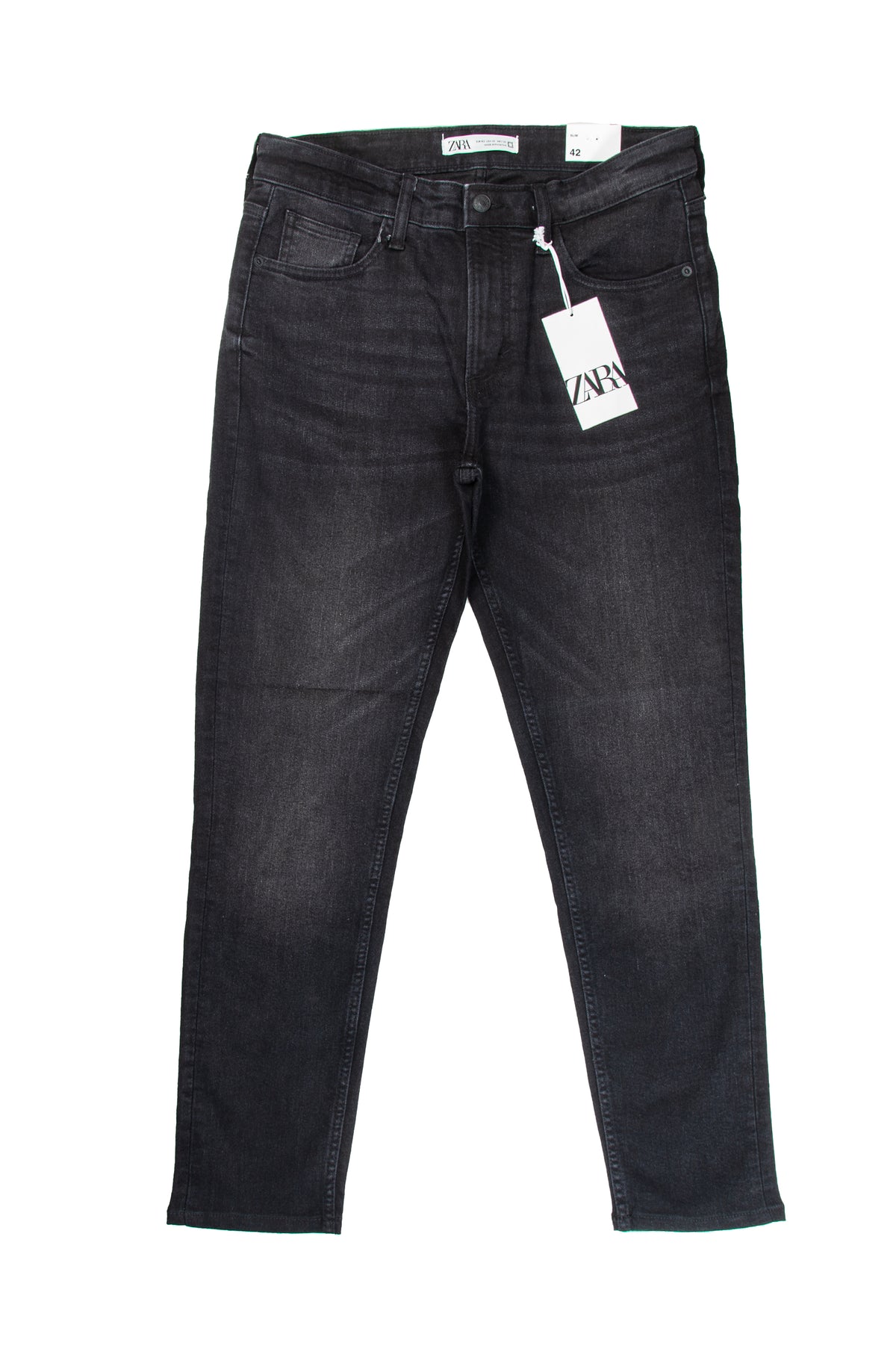 Men's Skinny Fit Jeans in Black - Bershka