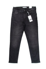 Men's Skinny Fit Jeans in Black - Bershka
