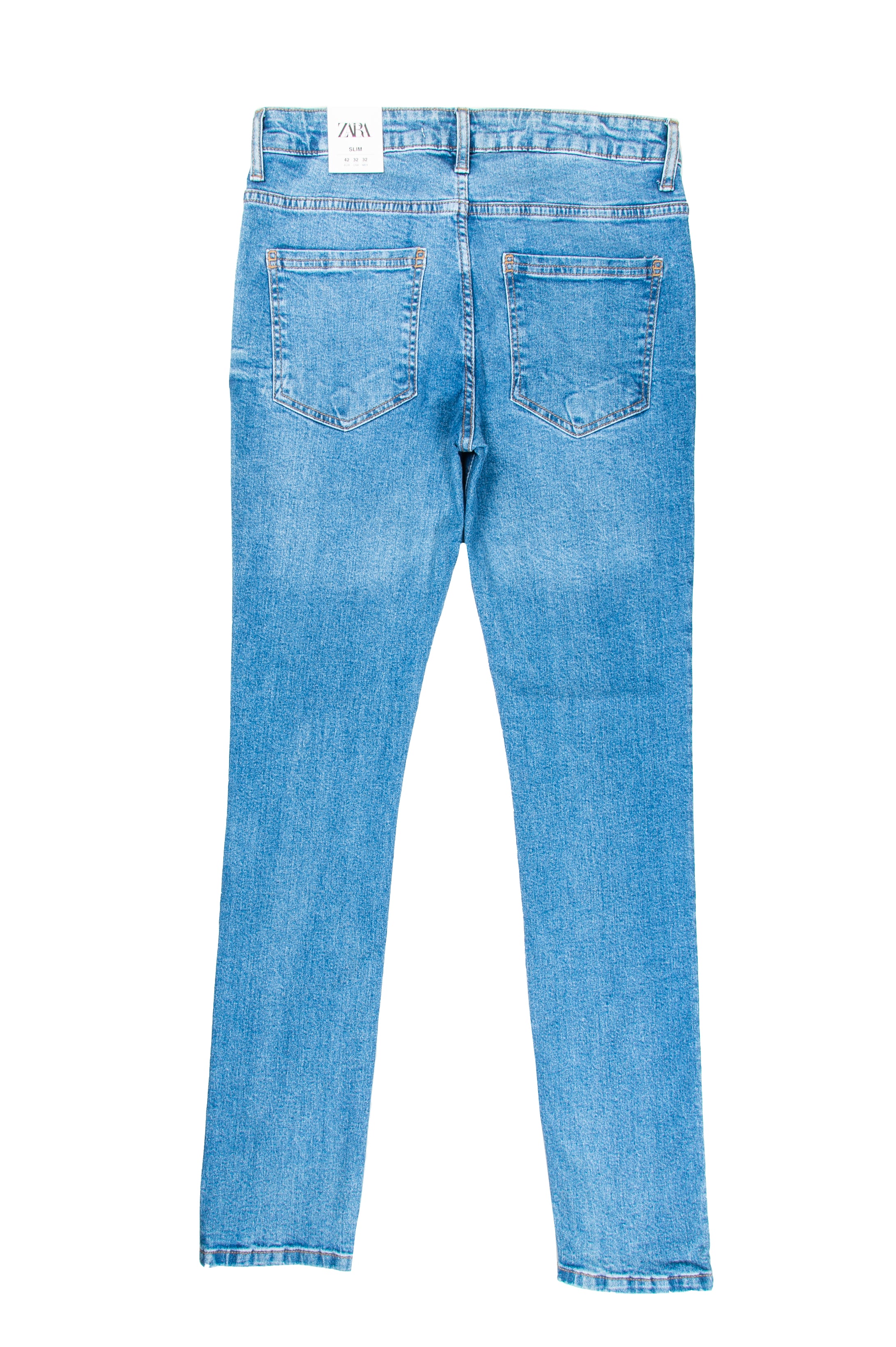 Men's Slim Fit Jeans in Mid Blue - Zara