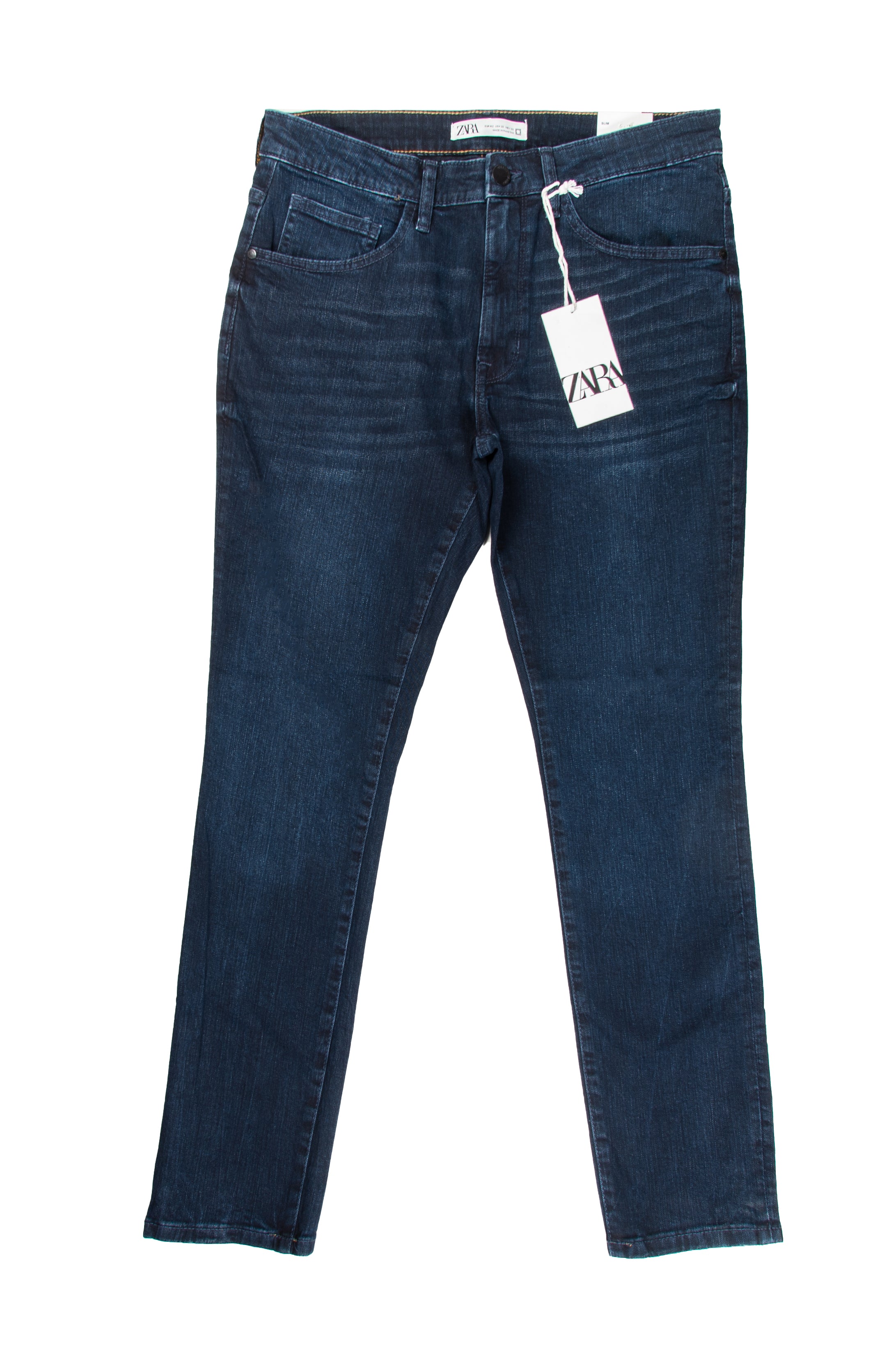 Men's Slim Fit Jeans in Blue Black - Zara