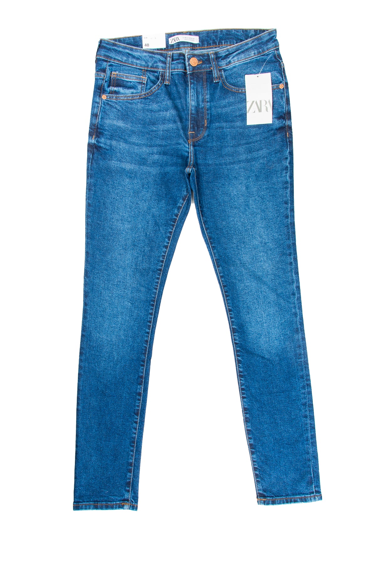 Men's Slim Fit Jeans in Rich Blue - Zara