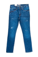 Men's Slim Fit Jeans in Dark Blue - Zara