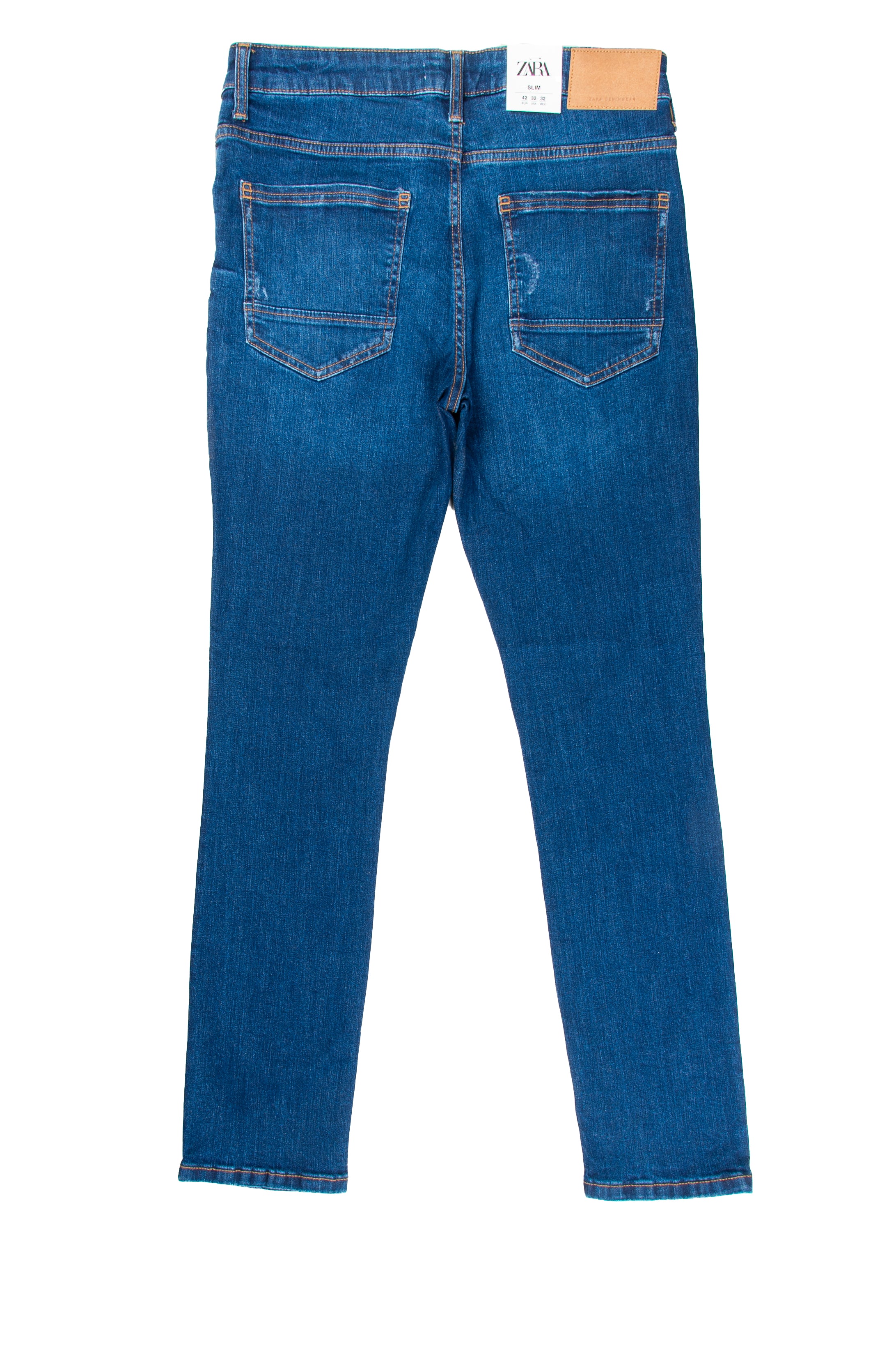Men's Slim Fit Jeans in Dark Blue - Zara