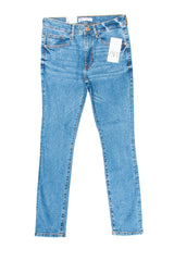 Men's Slim Fit Jeans in Mid Blue - Zara