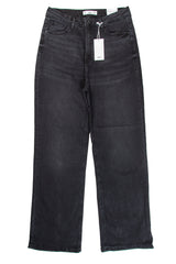 High-Waisted Cropped Denim Culottes - Mango