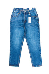 Women Dark Blue Boyfriend - Bershka
