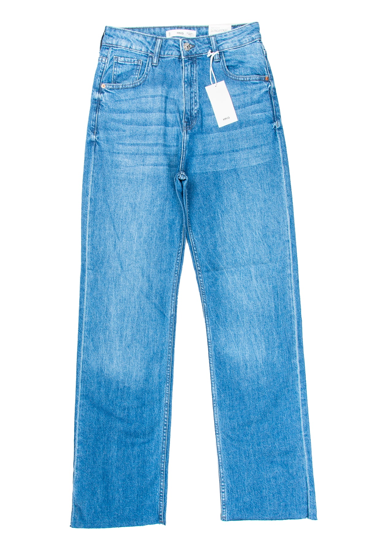 Women’s Mom Fit Mid Blue - Mango