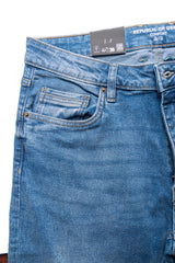 Men's Straight Leg Jeans in Blue- OVS