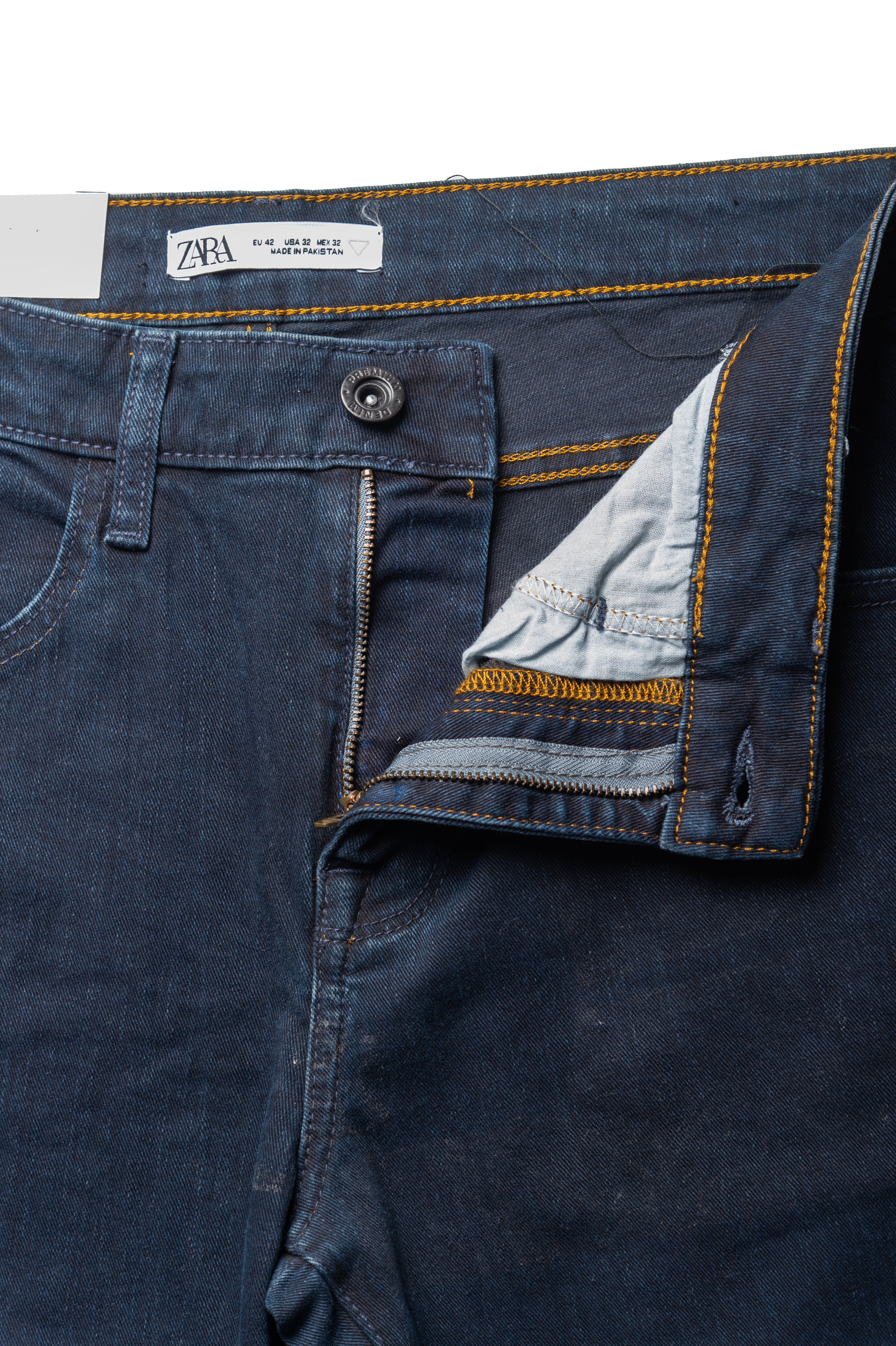 Men's Slim Fit Jeans in Blue Black - Zara