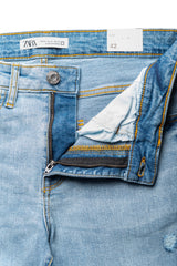 Men's Slim Fit Jeans in Light Blue - Zara