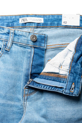 Men's Slim Fit Jeans in Mid Blue - Zara