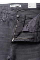 Men's Skinny Fit Jeans in Black - Bershka