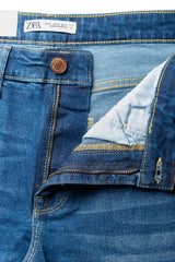 Men's Slim Fit Jeans in Dark Blue - Zara