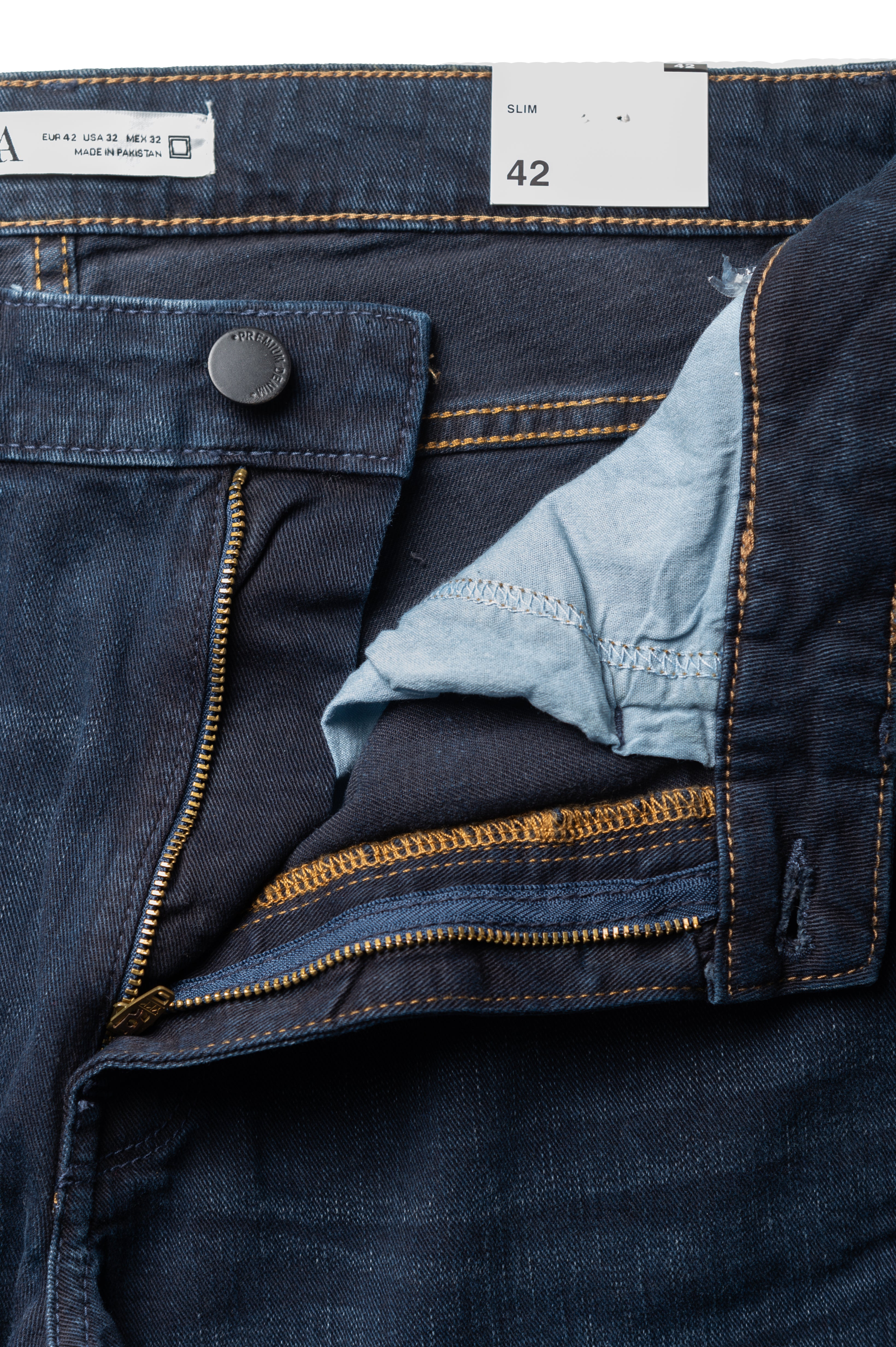 Men's Slim Fit Jeans in Blue Black - Zara