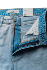 High-Waisted Cropped Denim Culottes - Mango