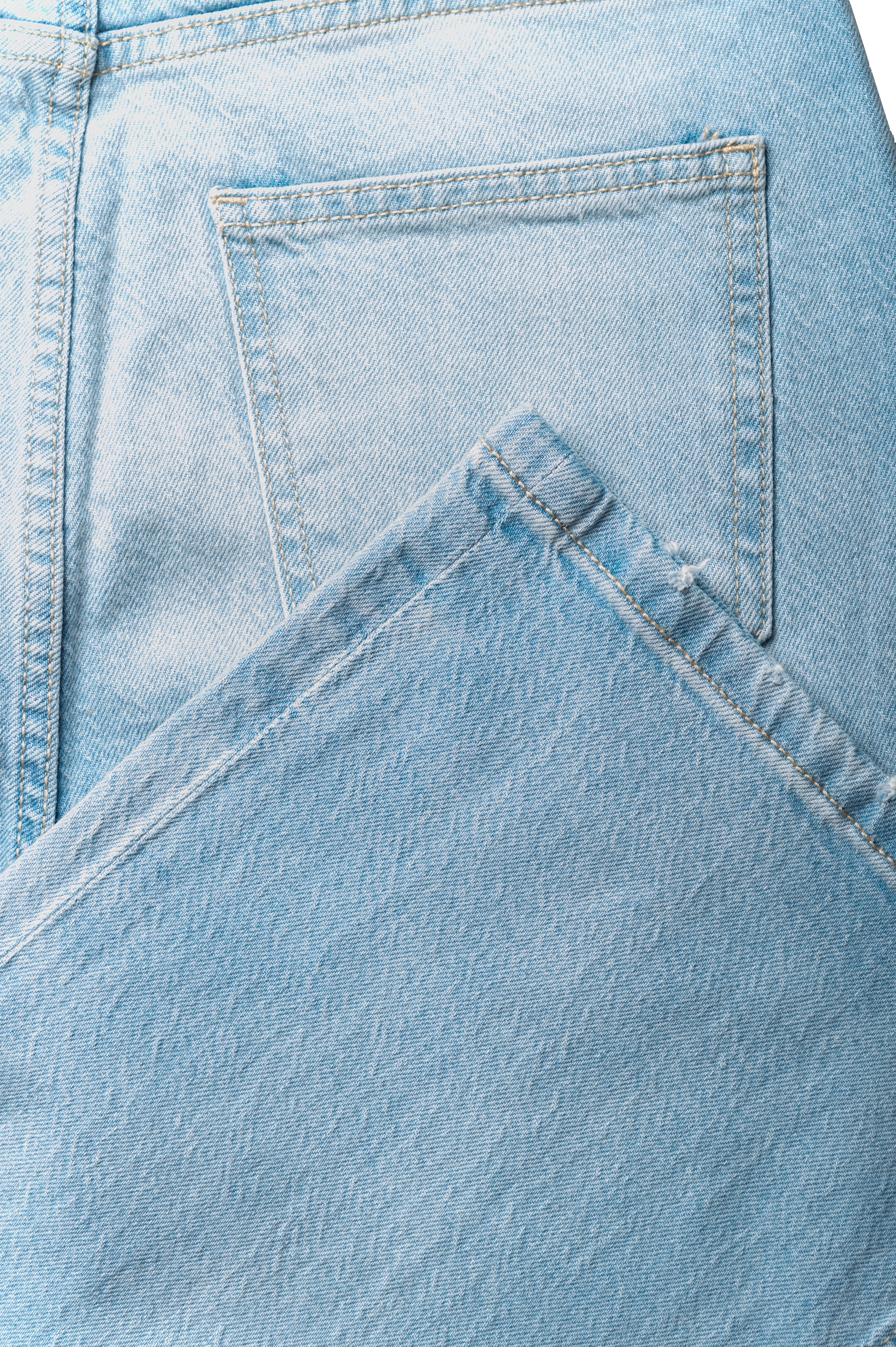 High-Waisted Cropped Denim Culottes - Mango