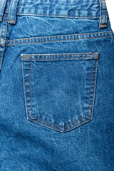 Women Dark Blue Boyfriend - Bershka