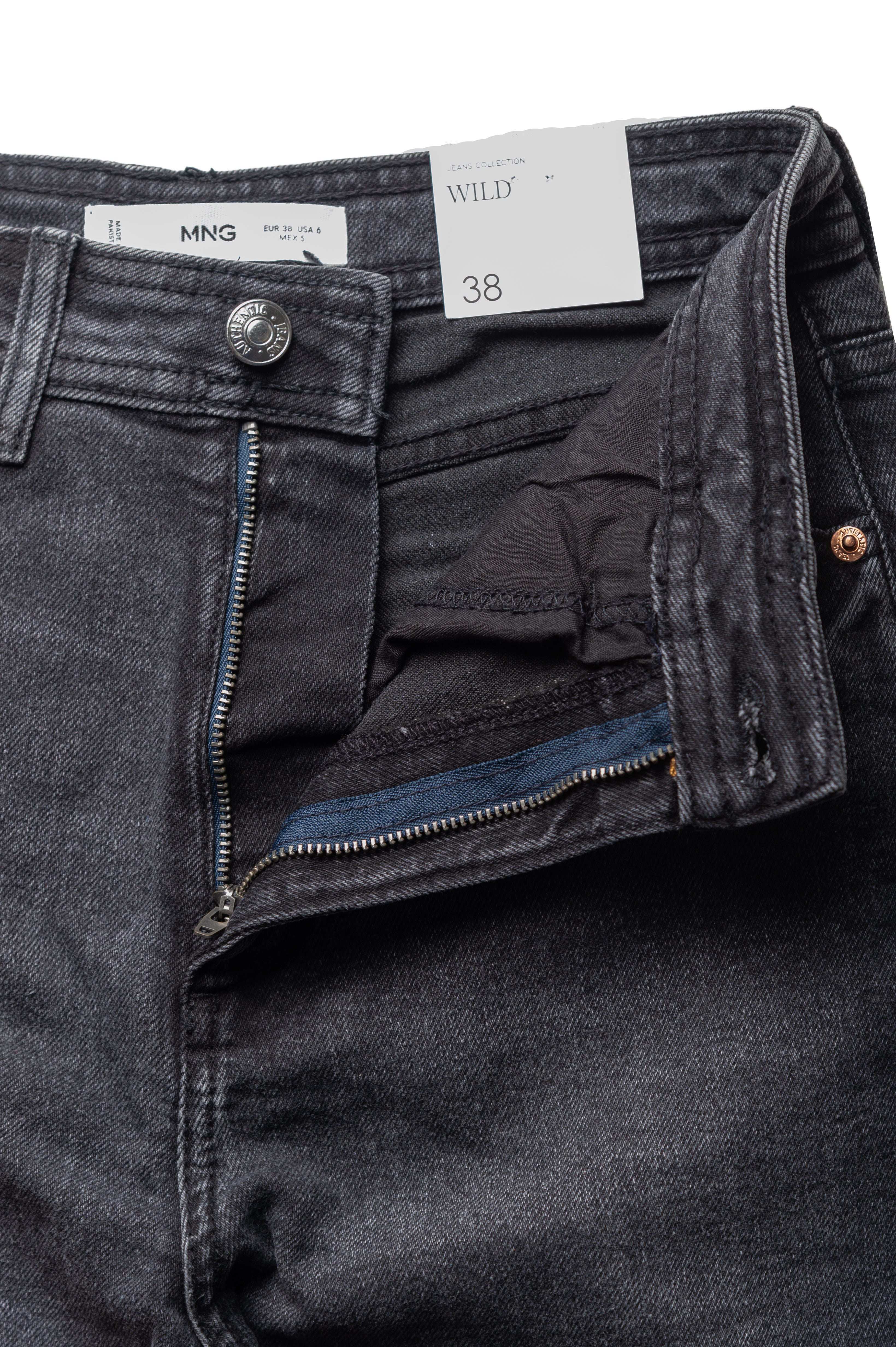 Women’s Mom Fit Faded Black - Mango