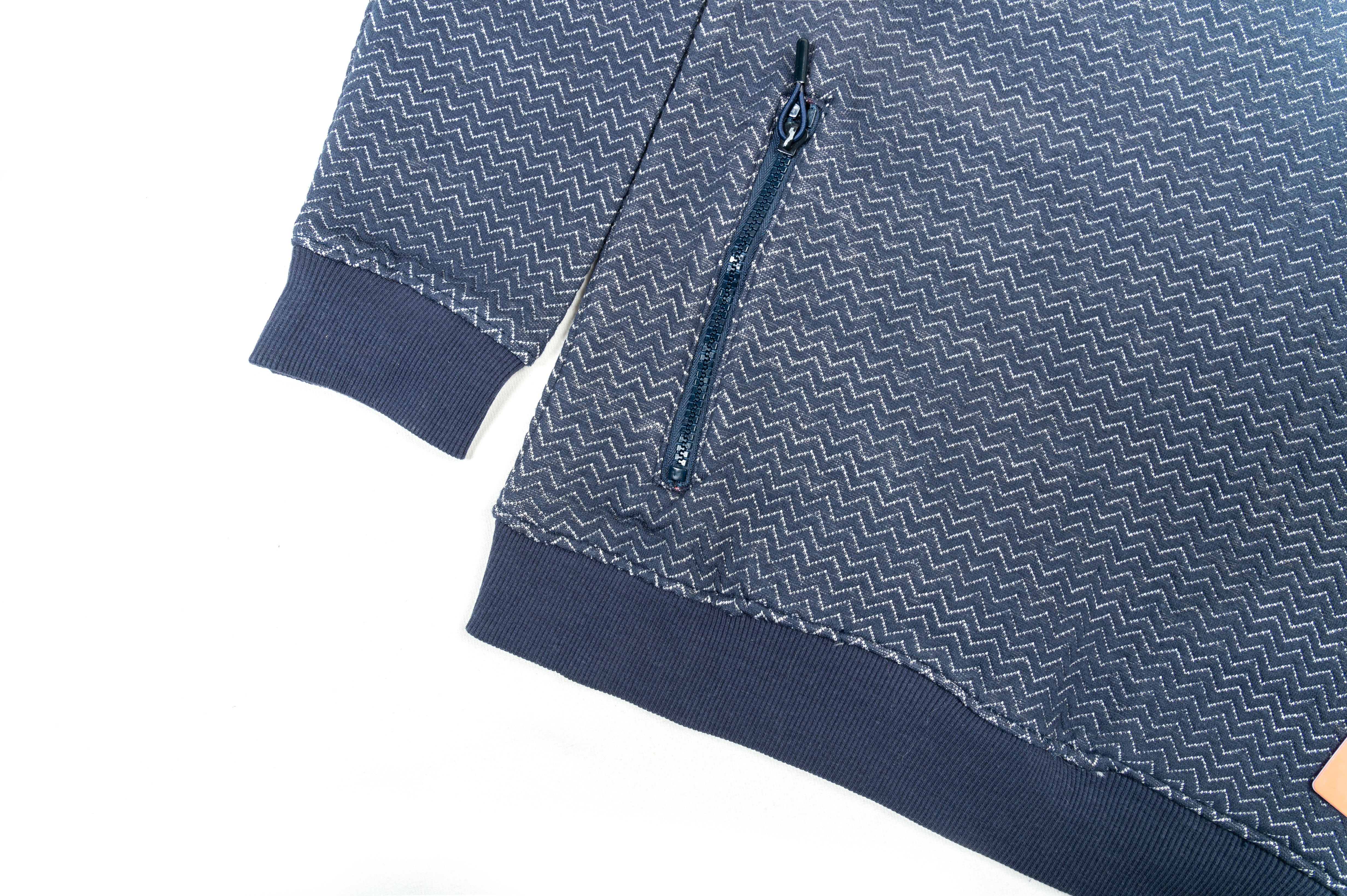 Kids' Blue Zigzag Pattern Hoodie