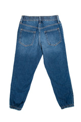 Kids Unisex Elastic Waist Denim Jogger Jeans