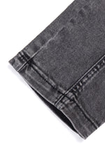 Kids Unisex Black Cargo Girlfriend Jeans
