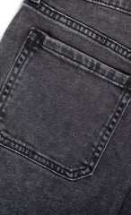 Kids Unisex Black Cargo Girlfriend Jeans