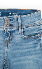 Girls' Light Blue Bootcut Jeans