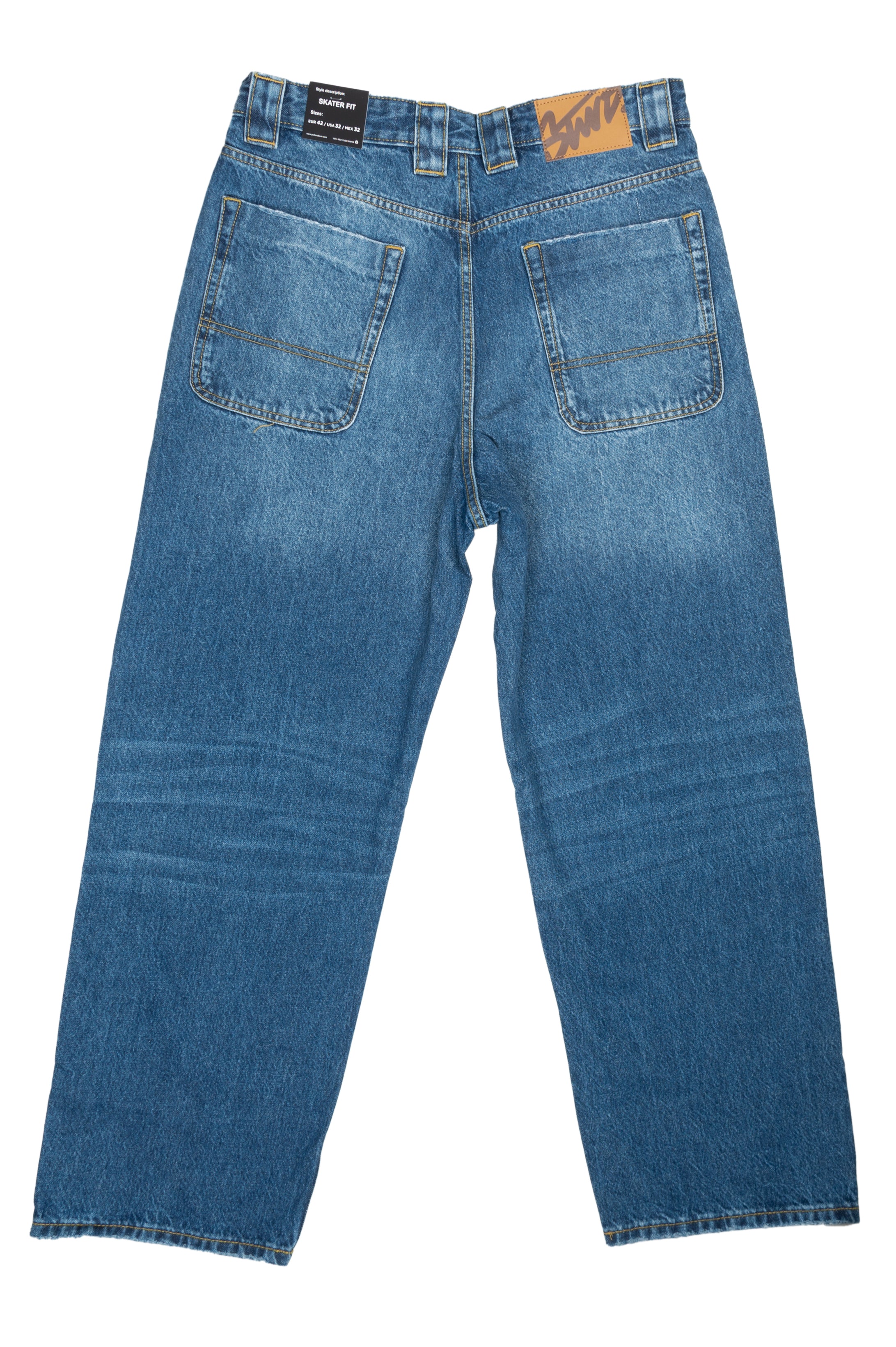 Men's Blue Skater Fit Jeans - P&B
