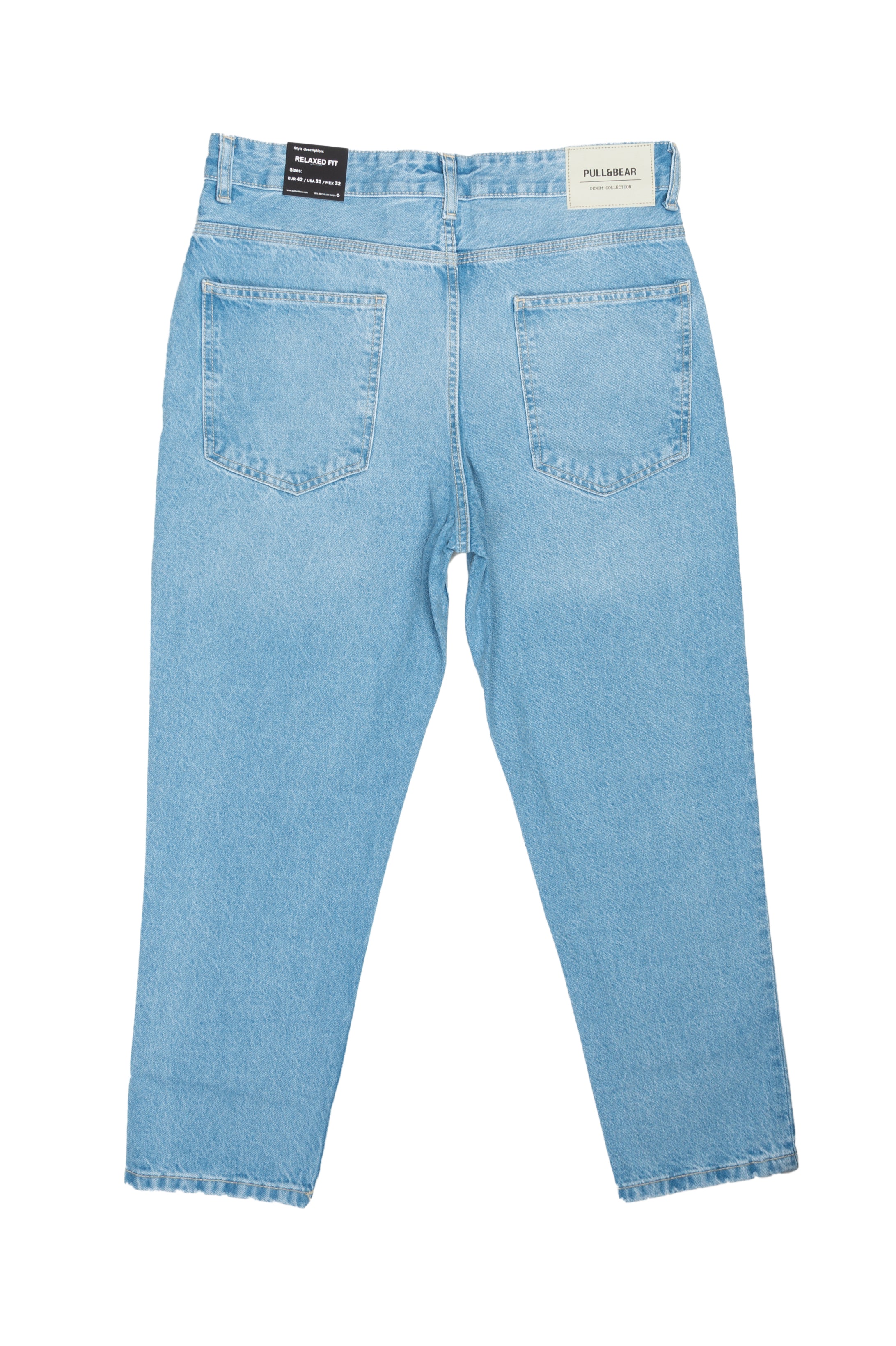 Men's Light Blue Relaxed Fit Jeans - P&B