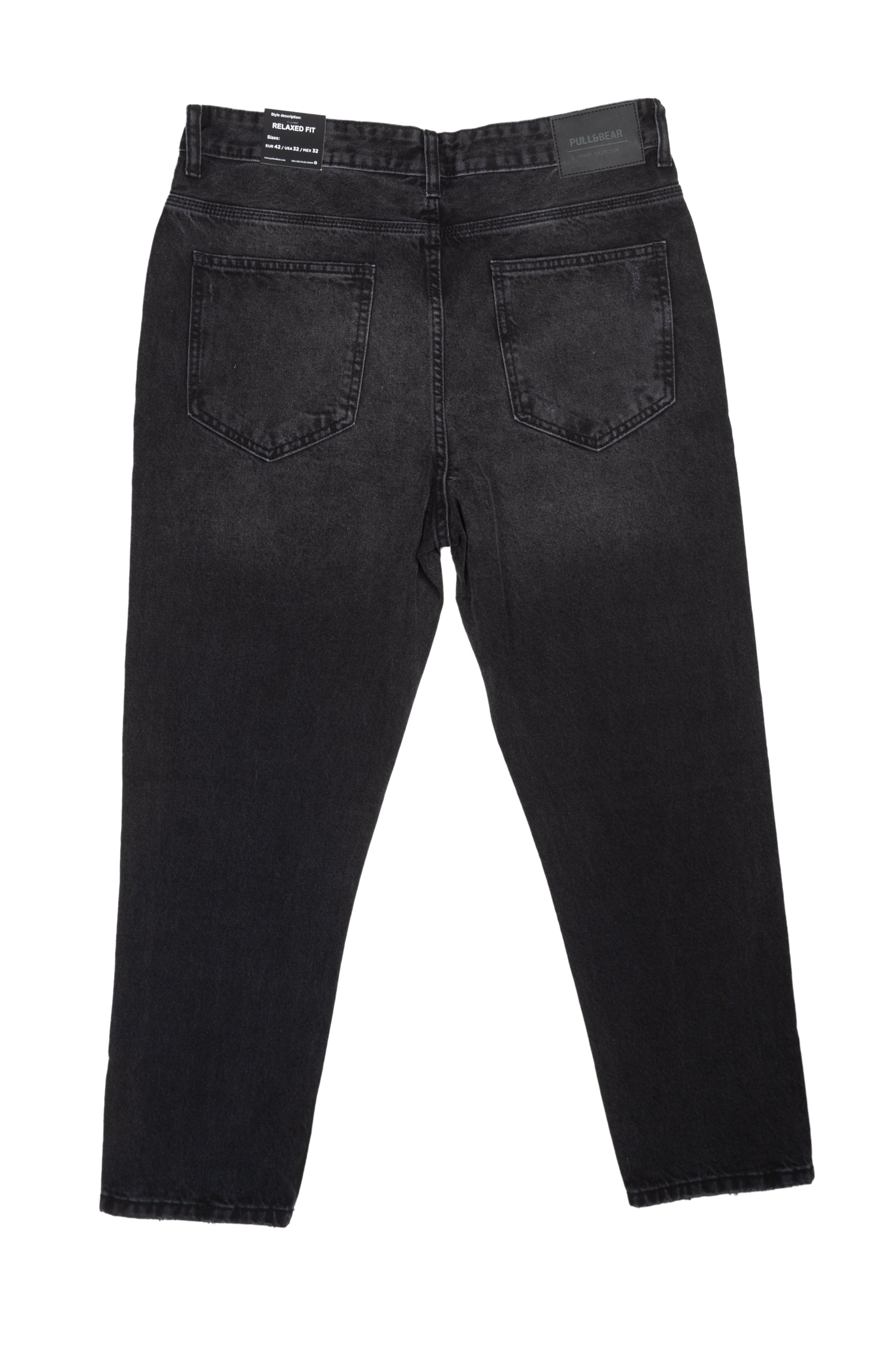 Men's Black Relaxed Fit Jeans - P&B