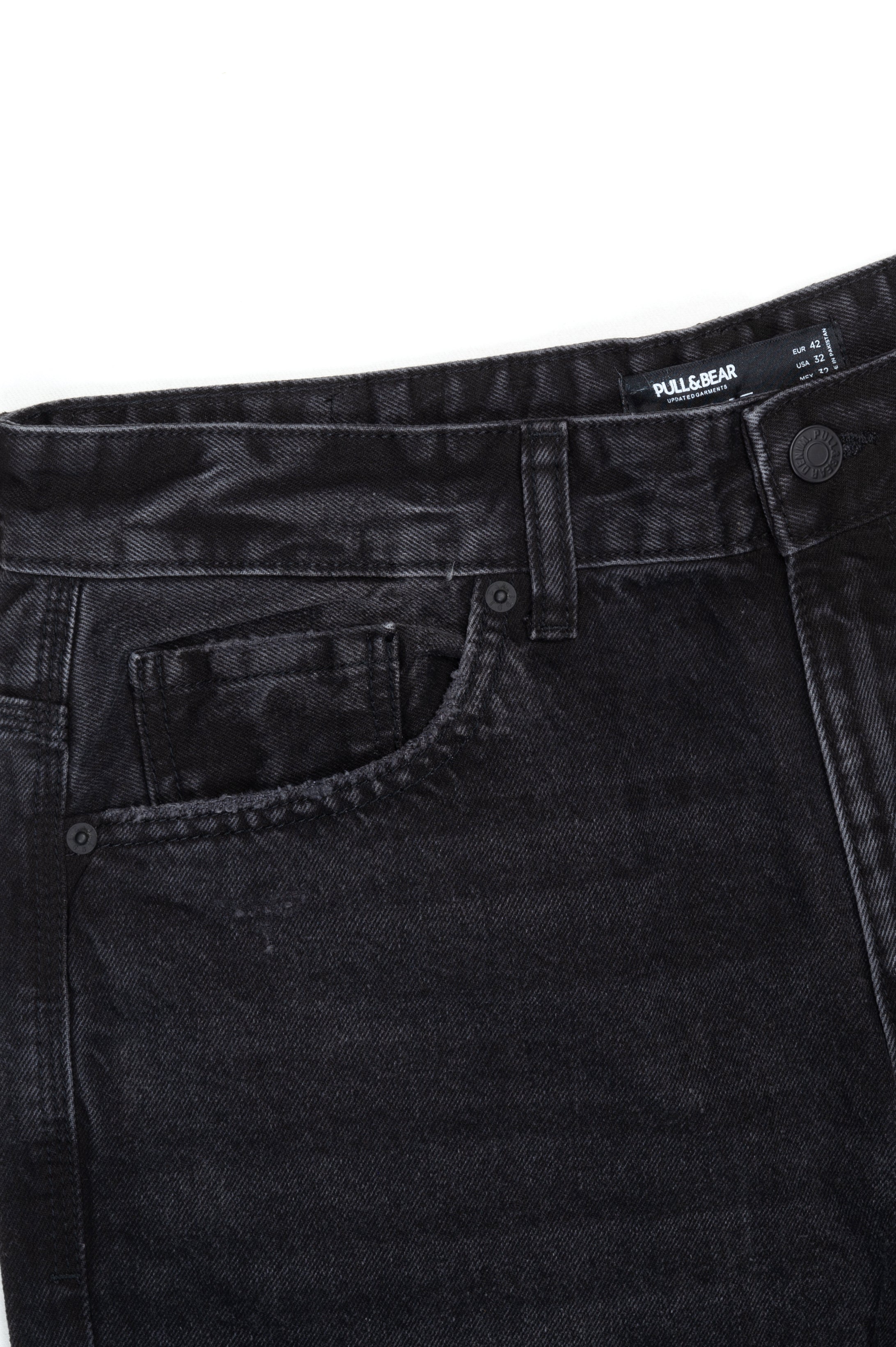 Men's Black Relaxed Fit Jeans - P&B