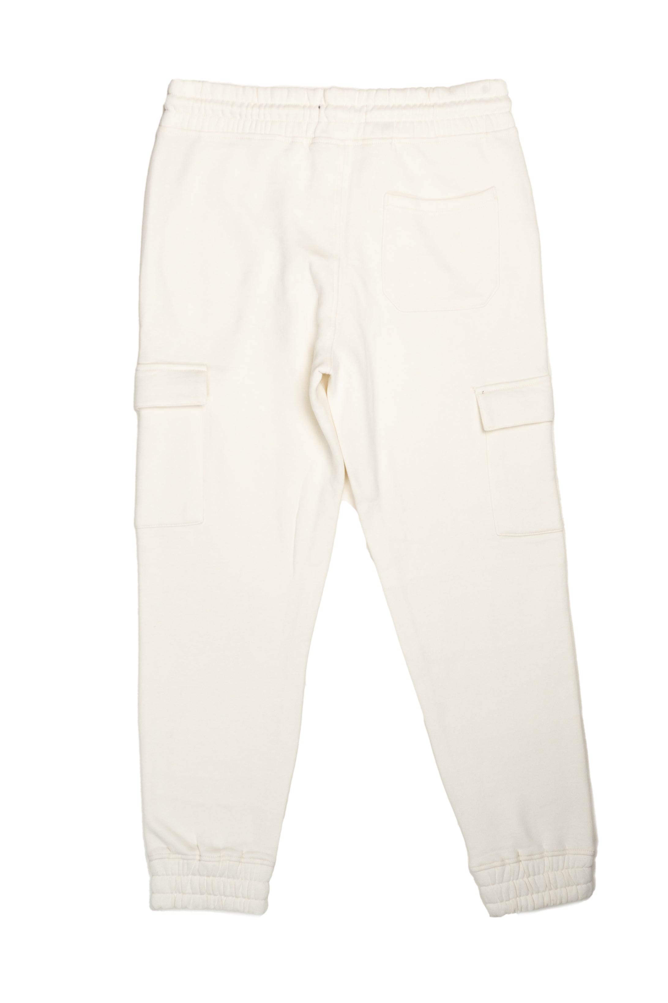 Men's Off White Cuffed Cargo Joggers - PMrk